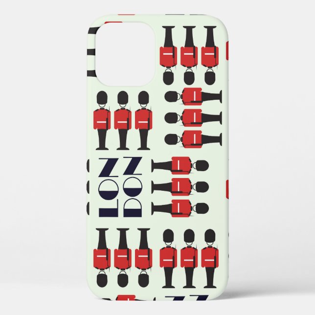 London, soldiers, seamless pattern Case-Mate iPhone case (Back)