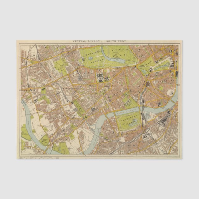 London Southwest Tissue Paper (Front)