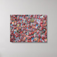 London souvenir magnets view canvas print