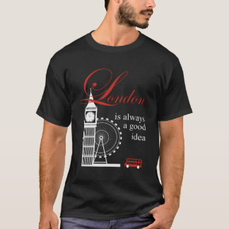London Souvenirs Gifts Men Women Big Ben Red Bus E T-Shirt