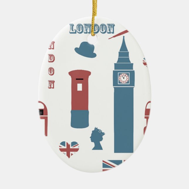 London Special Ceramic Tree Decoration (Front)