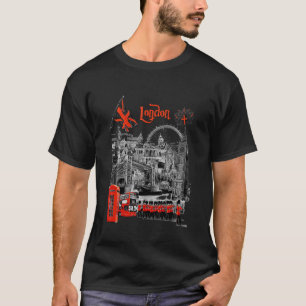 London Splash Illustrated T-Shirt