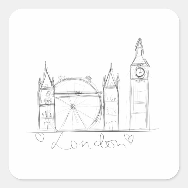 London Square Sticker (Front)