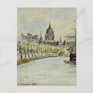 London, St. Paul's Cathedral by Camille Pissarro Postcard