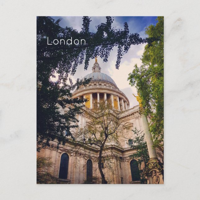 London - St Paul's Cathedral Holiday Postcard (Front)
