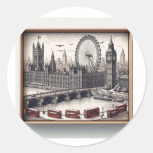 London sticker label