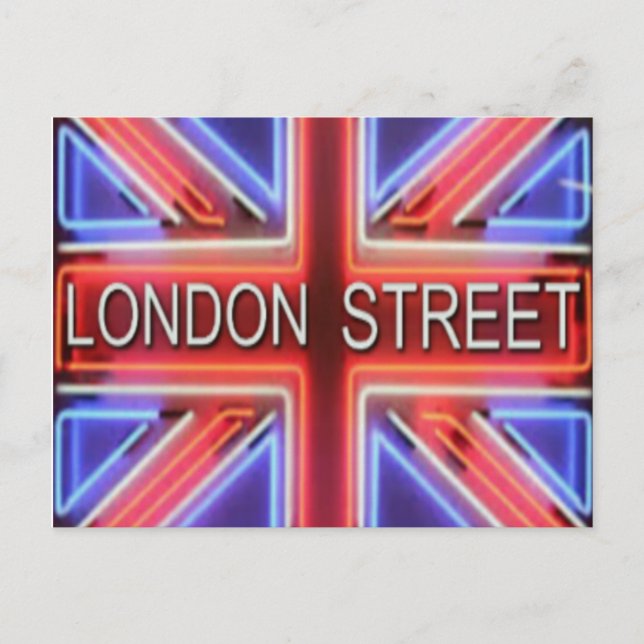 LONDON STREET POSTAL POSTCARD (Front)