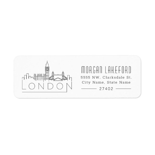 London Stylised Skyline | (Front)