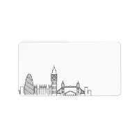 London Stylised Skyline | Blank Label