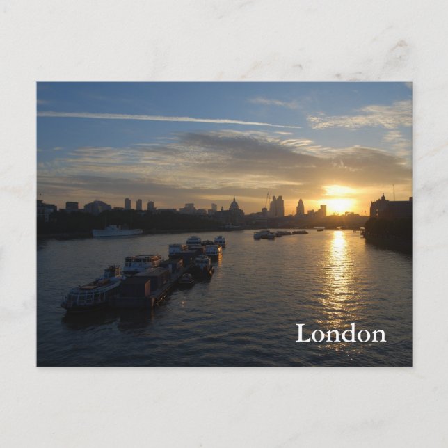 London Sunrise Postcard (Front)