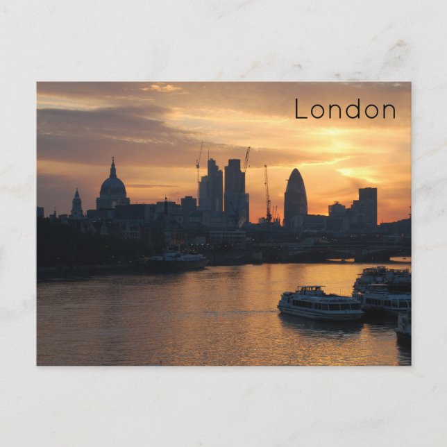 London Sunrise Postcard (Front)