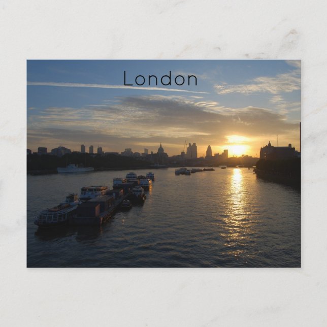 London Sunrise Postcard (Front)