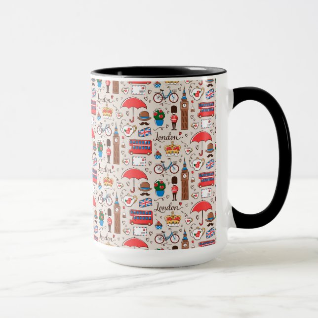 London Symbols Pattern Mug (Right)