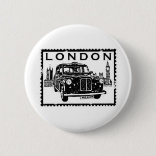 London Taxi 6 Cm Round Badge