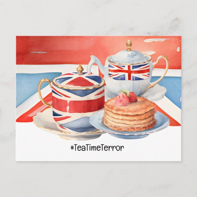 London tea time  postcard (Front)