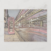 London Telephone Booth Postcard