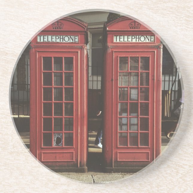 London Telephone Box Coaster (Front)