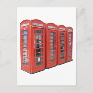 London telephone box postcard