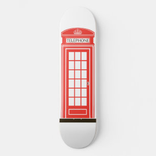 London telephone box skateboard