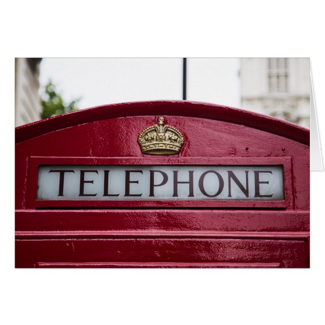 London Telephone Phone Booth Red (Front Horizontal)