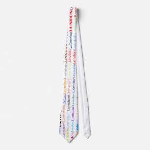 London Text Design II Vertical Tie