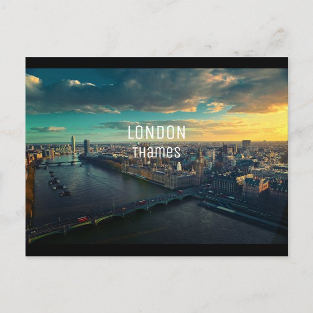 London - Thames Postcard (Front)