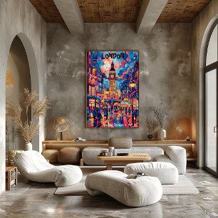 London: The Old Smoke - Contemporary Art. Poster