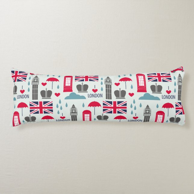 London Themed Body Pillow (Front)