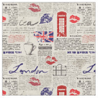 London Themed Seamless Pattern with Phone Booths