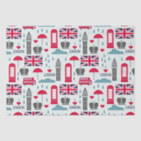 London Themed Tissue Paper
