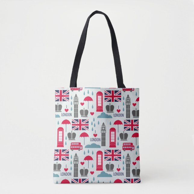 London Themed Tote Bag (Front)