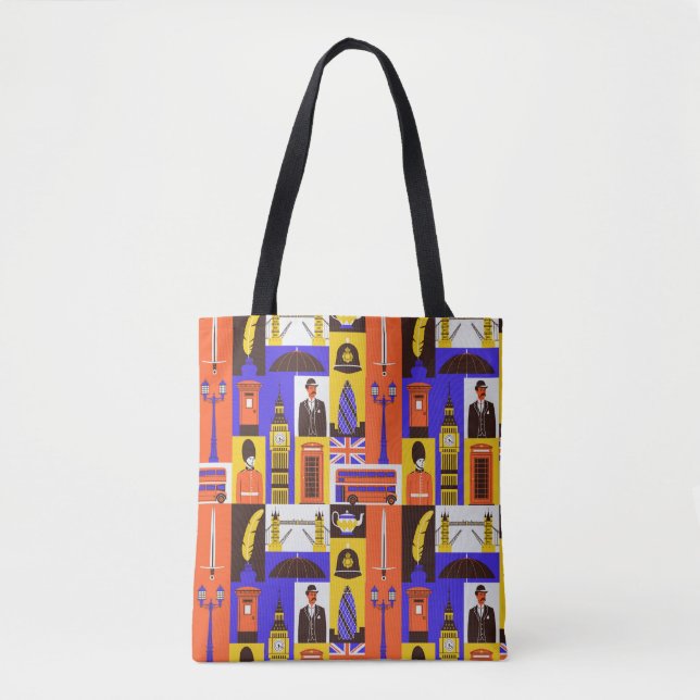 London Themed Tote Bag (Front)
