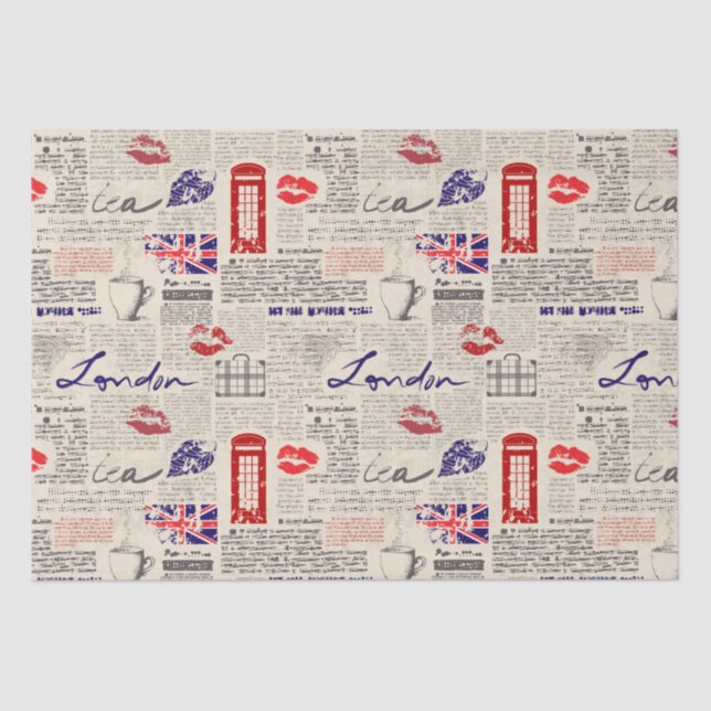London  tissue paper (Front)