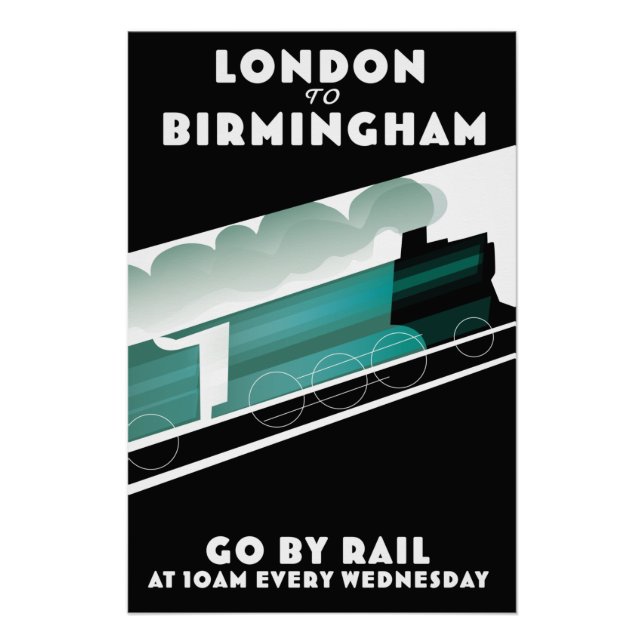 London to Birmingham Train poser Poster (Front)