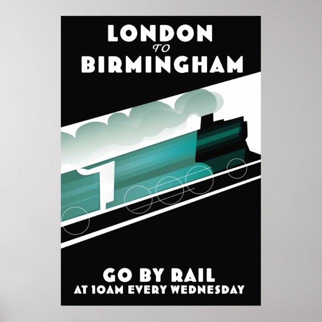 London to Birmingham Train poser Poster (Front)