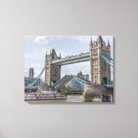 London Tower Bridge lifted canvas print