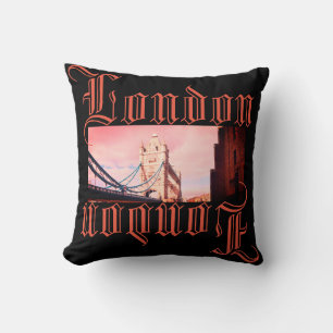 London Tower Bridge Panorama Vintage Look Cushion