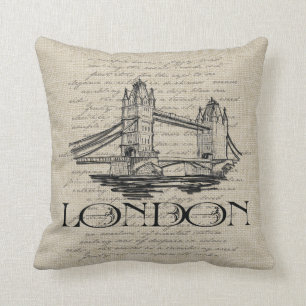 London Tower Bridge Pillow