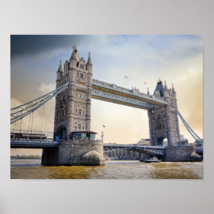 London Tower Bridge Poster