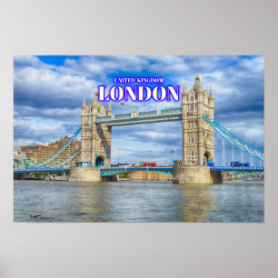 London Tower Bridge - United Kingdom Poster
