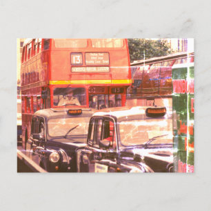 London Traffic Postcard