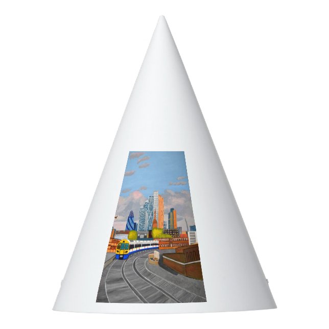 London Train Party Hat  (Front)