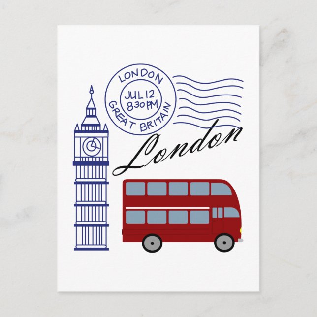 London Travel Postcard (Front)