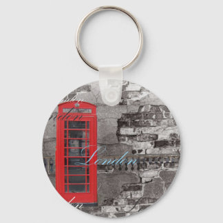 London Traveler Scripts Red Telephone Booth Key Ring