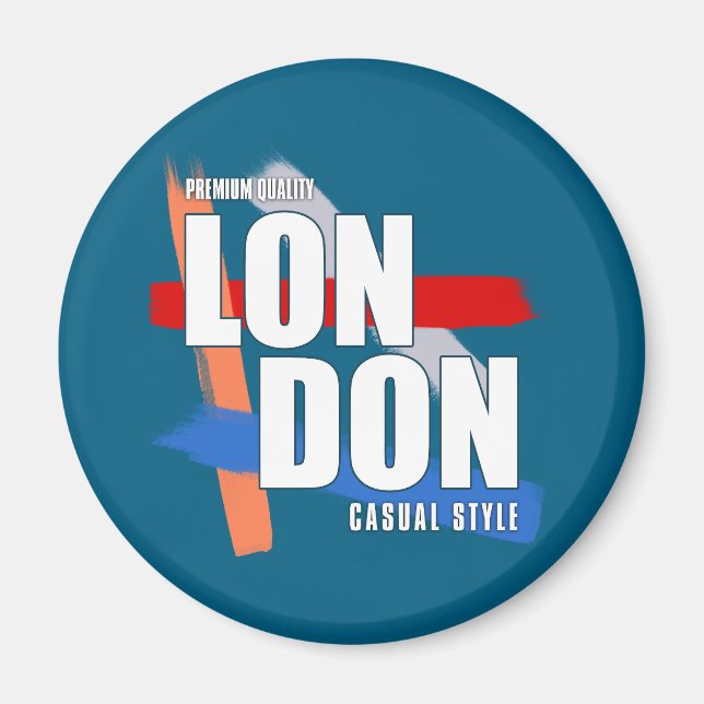 London Typography Magnet (Front)