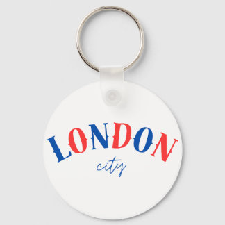 London Typography Sign 1 Key Ring