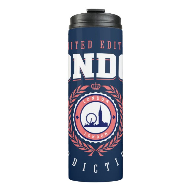 London UK City Traveler Sports Style Thermal Tumbler (Front)