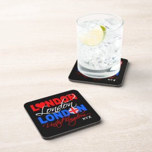 London UK custom monogram coasters