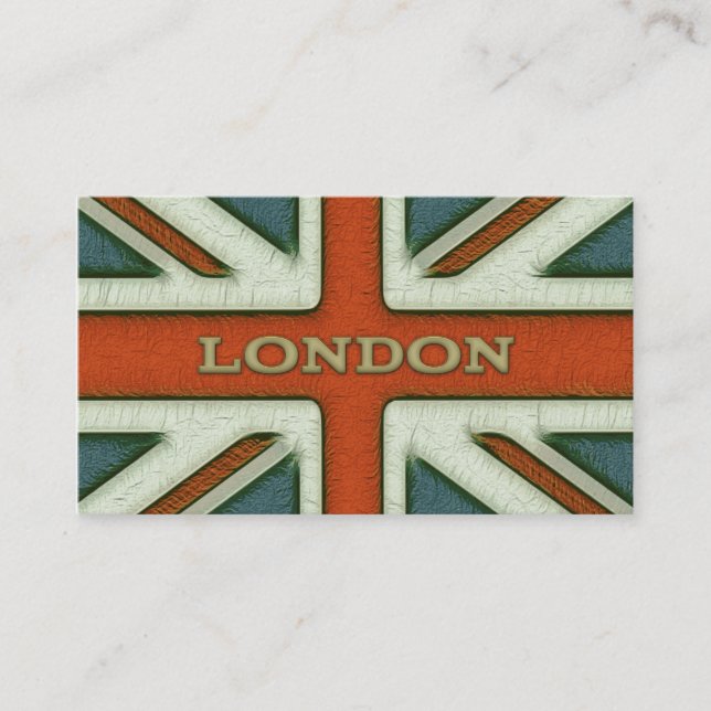 London UK Flag Business Card (Front)