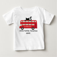 London UK Red Bus Cat family vacation keepsake 